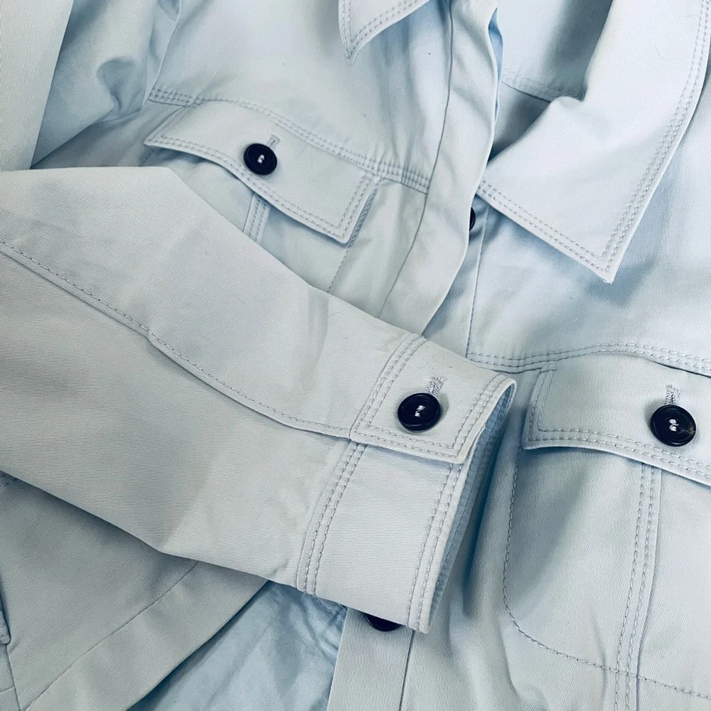 Miu Miu Light Blue Peplum Jacket